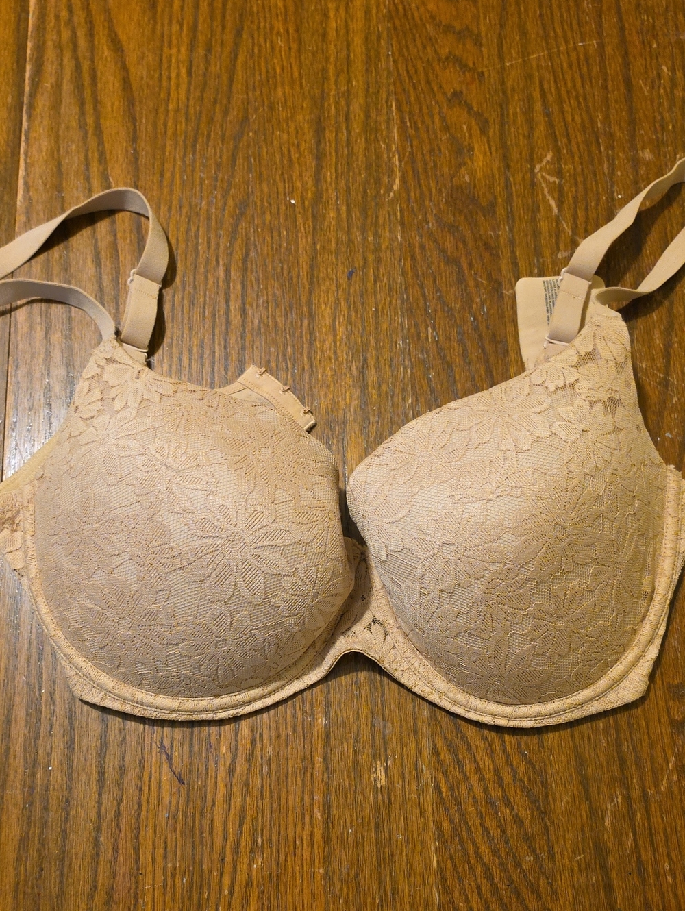 No Boundaries Lace Full-Coverage Bra - Beige